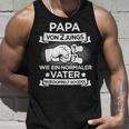 Papa Zwei Jungs Für Zweifachenateron 2 Söhnenatertag Tank Top Geschenke für Ihn