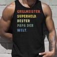 Papaater Grillmeister Tank Top Geschenke für Ihn