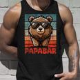 Papabäratertag Bester Papa Bär Tank Top Geschenke für Ihn