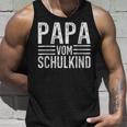 Papaom Schulkind 1 Klasse Schulstart Einschulung Tank Top Geschenke für Ihn