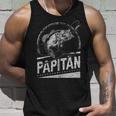 Papitän Papa Angler Papa Fischerintage-Look Kapuzenjacke Tank Top Geschenke für Ihn