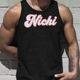 Personalisierter Name Nicki I Love Nickiintage Tank Top Geschenke für Ihn