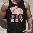 Pig Boy Pink Pig Tank Top Gifts for Him
