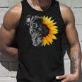 My Pitbull Is A Sunflower She's A Sunshine Hippie Sunflower Tank Top Gifts for Him