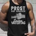 Prost Auf Unser Ersten Father's Day Father Papa Hands Fiste Tank Top Geschenke für Ihn