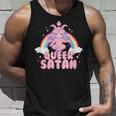 Queer Satan Baphomet Nicht-Binäre Geschlechtsflüssigkeit Queer Pride Tank Top Geschenke für Ihn