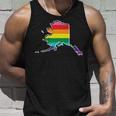 Rainbow Alaskan Gay Pride Flag Vintage Tank Top Gifts for Him