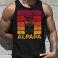 Retro Alpapaatertag Bester Papa Alpaka Tank Top Geschenke für Ihn