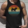 Retro Vintage Sunset Maltese Dog Breed Silhouette Gif Tank Top Gifts for Him