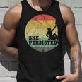 Rock Climbing She Persisted Woman Rock Climber Tank Top Gifts for Him