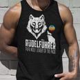 Rudelführer Wolf Head Father's Day Rudel Dadintage Dad Wolf Tank Top Geschenke für Ihn