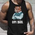 Schlauer Opi Bär Frisch Gebakener Opa German Tank Top Geschenke für Ihn