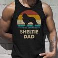 Sheltie Dad For Sheltie Dogintage Tank Top Geschenke für Ihn