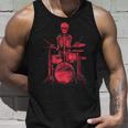 Skeleton Drummer On Drums For Musicians Tank Top Geschenke für Ihn