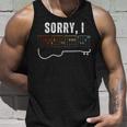 Sorry I-Dgaf Hidden Message Guitar Chords Music Note For Men Tank Top Geschenke für Ihn