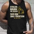 Stolzer Hahn Im Korb Papa Zwei Töchter Stolzer Hahn Im Basket Tank Top Geschenke für Ihn