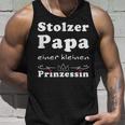 Stolzer Papa Einer Kleine Prinzessin Father's Day Tank Top Geschenke für Ihn