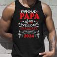 Stolzer Papa Einer Tollen Graduate Class Of 2024 Tank Top Geschenke für Ihn