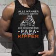 Straßenbauer Echte Männer & Papa Fahren S Tank Top Geschenke für Ihn