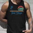 Surf California San Diego Retro Surfer Tank Top Gifts for Him