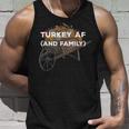 Türkei Af Thanksgiving Familie Truthahn Tagerwandte Papa Witze Tank Top Geschenke für Ihn