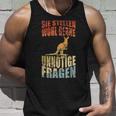 Unnötige Fragen Retro Känguru Tank Top Geschenke für Ihn