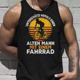 Unterschätze Niemals Einen Alten Mann Mit Einem Fahrrad Tank Top Geschenke für Ihn