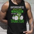 Unterschätze Niemals Einen Alten Mann Mit Einem Traktor Opa Tank Top Geschenke für Ihn