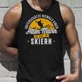 Unterschatzniemals Einen Alte Mann Auf Skiern Unterschatz Niemals Eine Tank Top Geschenke für Ihn