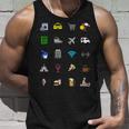 Vacaciones Turista Traductor Icono Deiaje Barrera Lingüíst Camiseta sin mangas Regalos para él