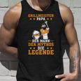 Vatertag Grillen Bbq Grillmeister Papa Barbecue Tank Top Geschenke für Ihn