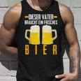 Vatertag Saufenater Frisches Bier Papa Tank Top Geschenke für Ihn