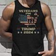 Veteranen Für Die Wahl Zur Amerikanischen Flaggeon Trump 2024 Papa Opa Tank Top Geschenke für Ihn