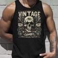 Vintage 1961 Geboren 1961 Geburtstag Totenkopf Biker Motorrad Tank Top Geschenke für Ihn