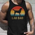 Vintage Lab Dad Labrador Retriever Dog Dad Tank Top Gifts for Him