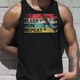 Vintage Retro Eat Sleep Run Repeat Running Runner Tank Top Gifts for Him