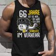 Vor 66 Jahren Der Fastest In Traffic 66Th Birthday Man Tank Top Geschenke für Ihn