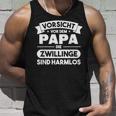 Vorsichtor Dem Papa Die Zwillinge Sind Harmlos Tank Top Geschenke für Ihn