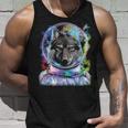 Wolf As Astronaut Exploring Galaxy Space Tank Top Gifts for Him