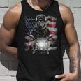 Wolf Motorbike With Flag Of Usa Tank Top Gifts for Him