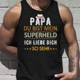 Wunsch Papa Du Bist Mein Superheld Ich Liebe Dich So Sehr Tank Top Geschenke für Ihn