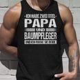 Zwei Titel Papa Und Baumpfleger Two Titel Tank Top Geschenke für Ihn