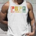 Best Papa By Par Golf Opa Golfer Golfing Dad Retro Tank Top Geschenke für Ihn