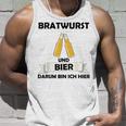 Bratwurst Und Bier Um Um Bin Ich Hier Hier Gray S Tank Top Geschenke für Ihn