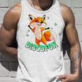 Discofox Disco Fox X Lustiger Fuchs Sonnebrille Tanzen Tanz Tank Top Geschenke für Ihn