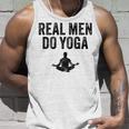 Echte Männer Machen Yoga intage Gray S Tank Top Geschenke für Ihn