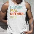 Ehemann Papa Chefkoch Held Geschenk Zumatertag Tank Top Geschenke für Ihn