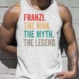 Franzi The Man The Myth The Legend Lustiges Geschenk Franzi Tank Top Geschenke für Ihn