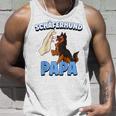 Herren Schäferhund Hund Papa Raglan Tank Top Geschenke für Ihn