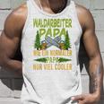 Herren Waldarbeiter Papa Wie Ein Normaler Papa Nuriel Cooler Raglan Tank Top Geschenke für Ihn